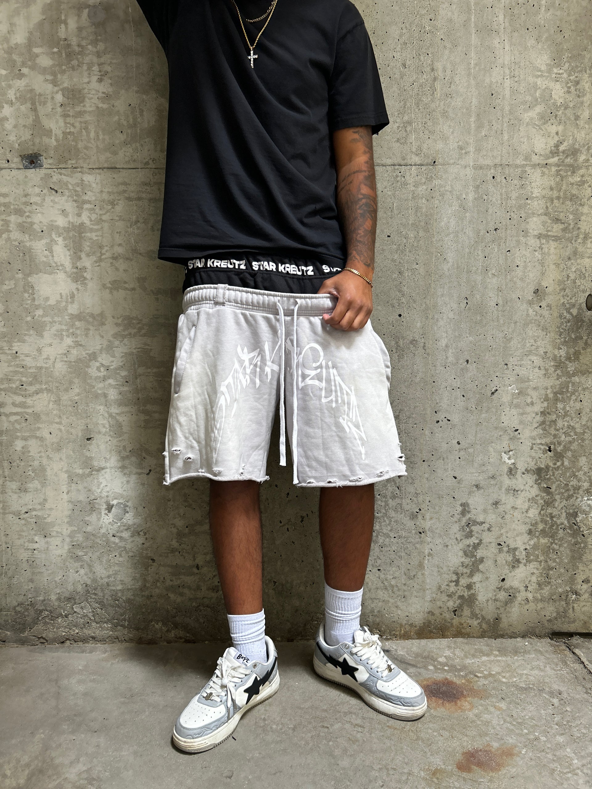 Grey Artist Shorts